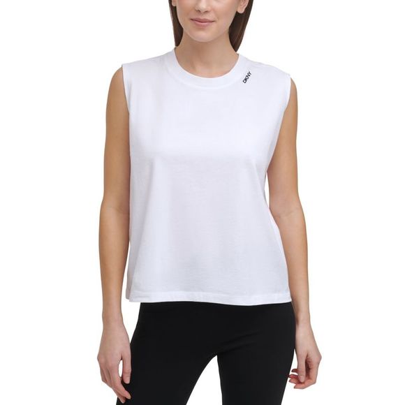 DKNY Womens Cotton Muscle Tank Top X-Large